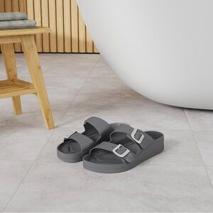 Double Buckle Slide Sandals Size 9 EU 40